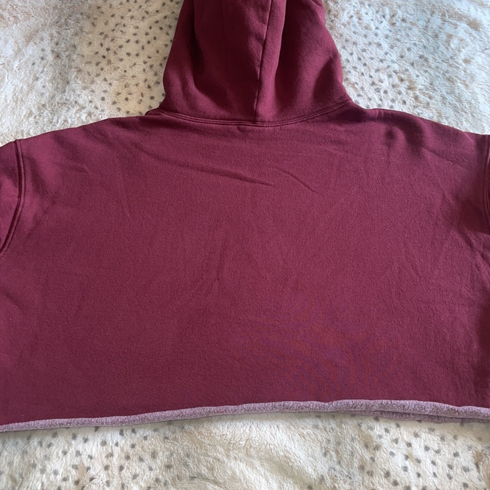 New York rolled hem oversized cropped hoodie - Picture 7 of 7